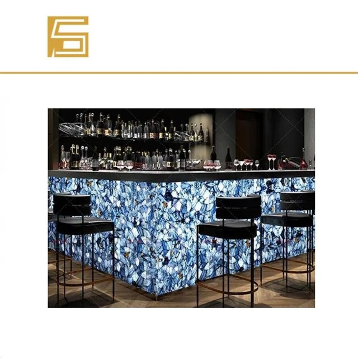 New Design Led Marble Table Lumi Stone Solar Panal