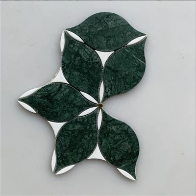 گرین ماربل موزیک پیٹرنز ڈسکاؤنٹ ماربل موزیک ٹائل